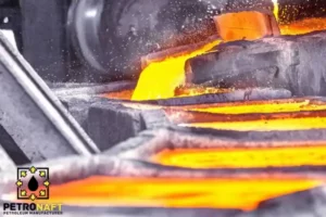 A view of a foundry that uses Gilsonite in the production process