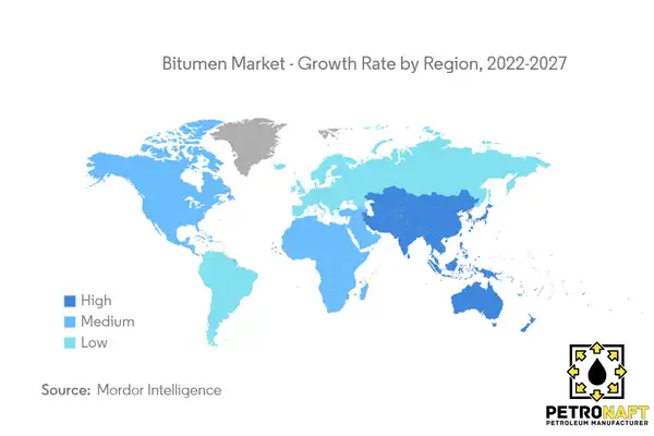 The global expansion of the bitumen market map
