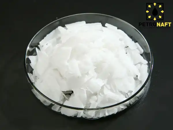 some caustic soda flakes