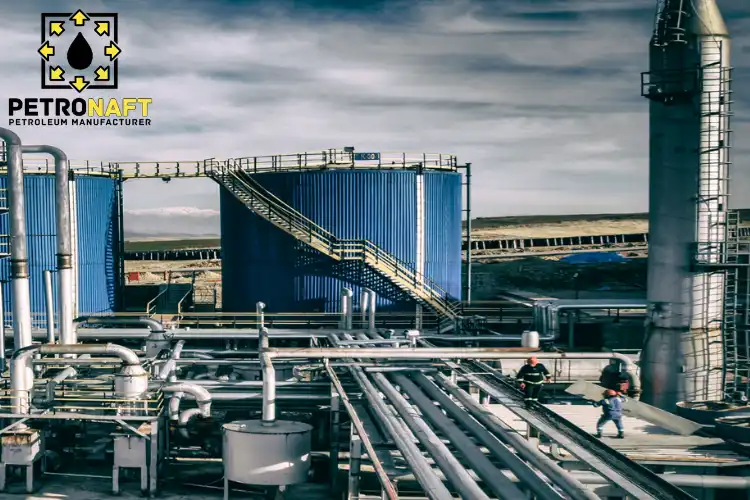 View of a Bitumen Factory, relevant to the comparison of Bitumen Iran vs Bitumen Iraq