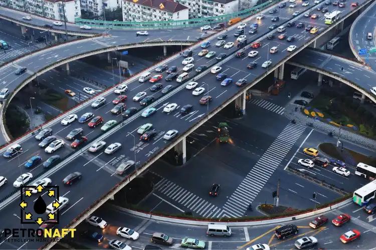 Busy highway illustrating High Stress Roads