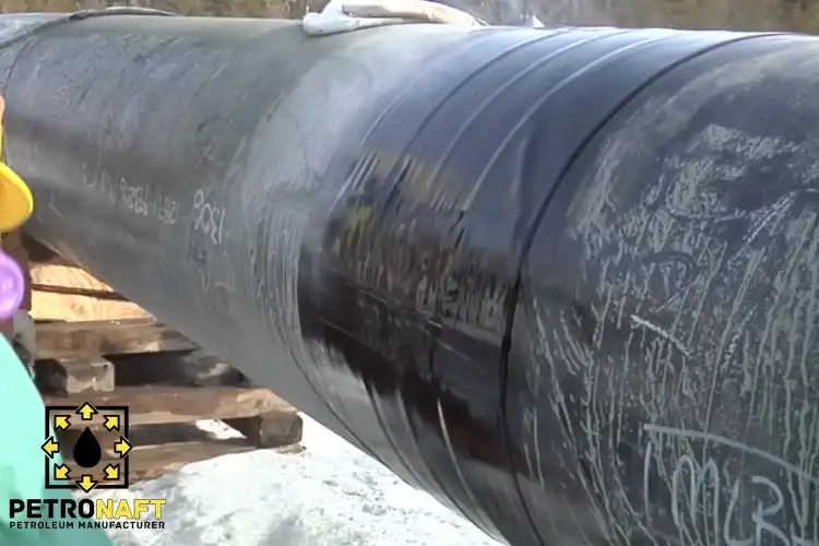 Large pipe insulated with Gilsonite Powder for Coatings