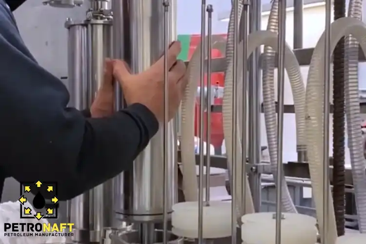 Worker lubricating machine using Industrial Vaseline for Lubrication