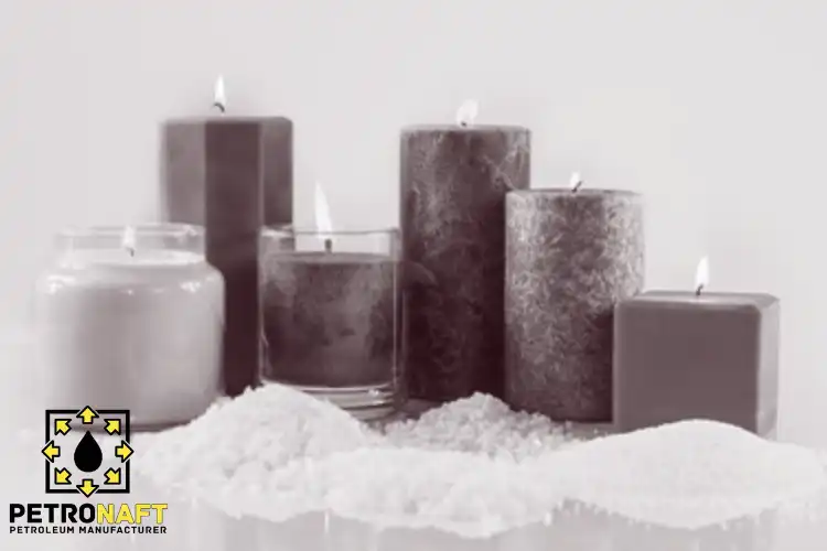 Several candles made with PE Wax for candle making