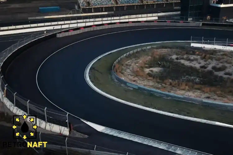 Race track using Polymer Modified Bitumen for Race Tracks