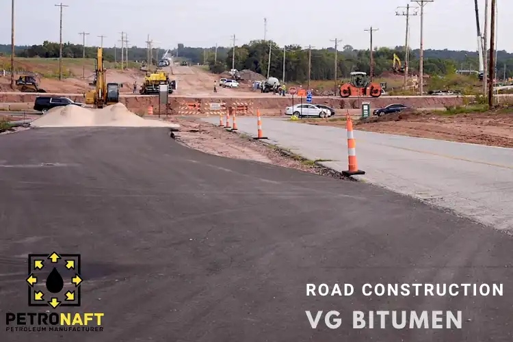 road construction with vg bitumen for road construction