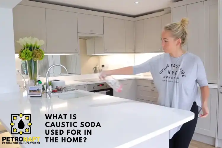 What is caustic soda used for in the home?