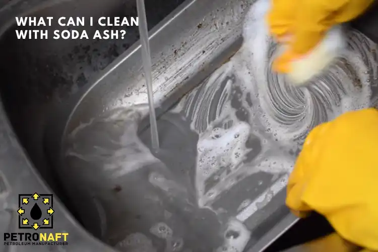 clean with soda ash