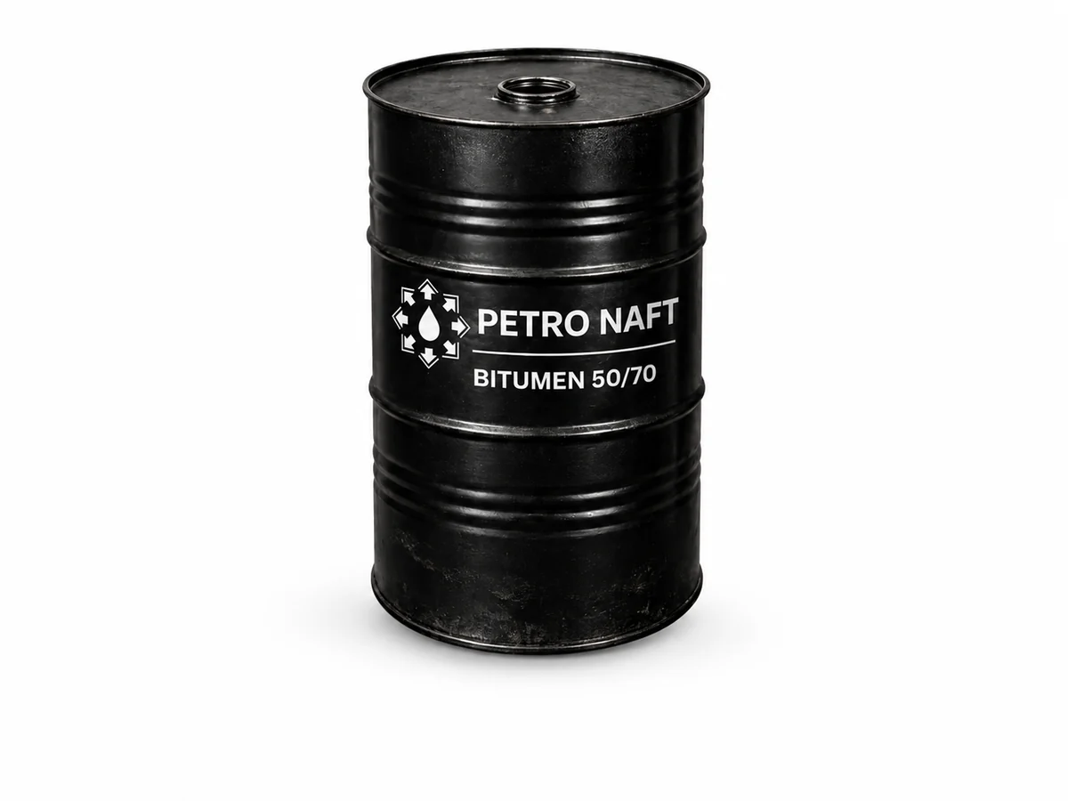 Black steel drum of Petro Naft Penetration Bitumen 50/70 (PN-PB5070)