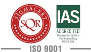 ISO 9001:2015 certification logo issued by SIGMACERT and accredited by IAS (MSCB-136)